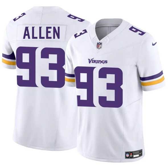Men & Women & Youth Minnesota Vikings #93 Jonathan Allen White 2025 F.U.S.E. Vapor Limited Stitched Jersey->minnesota vikings->NFL Jersey